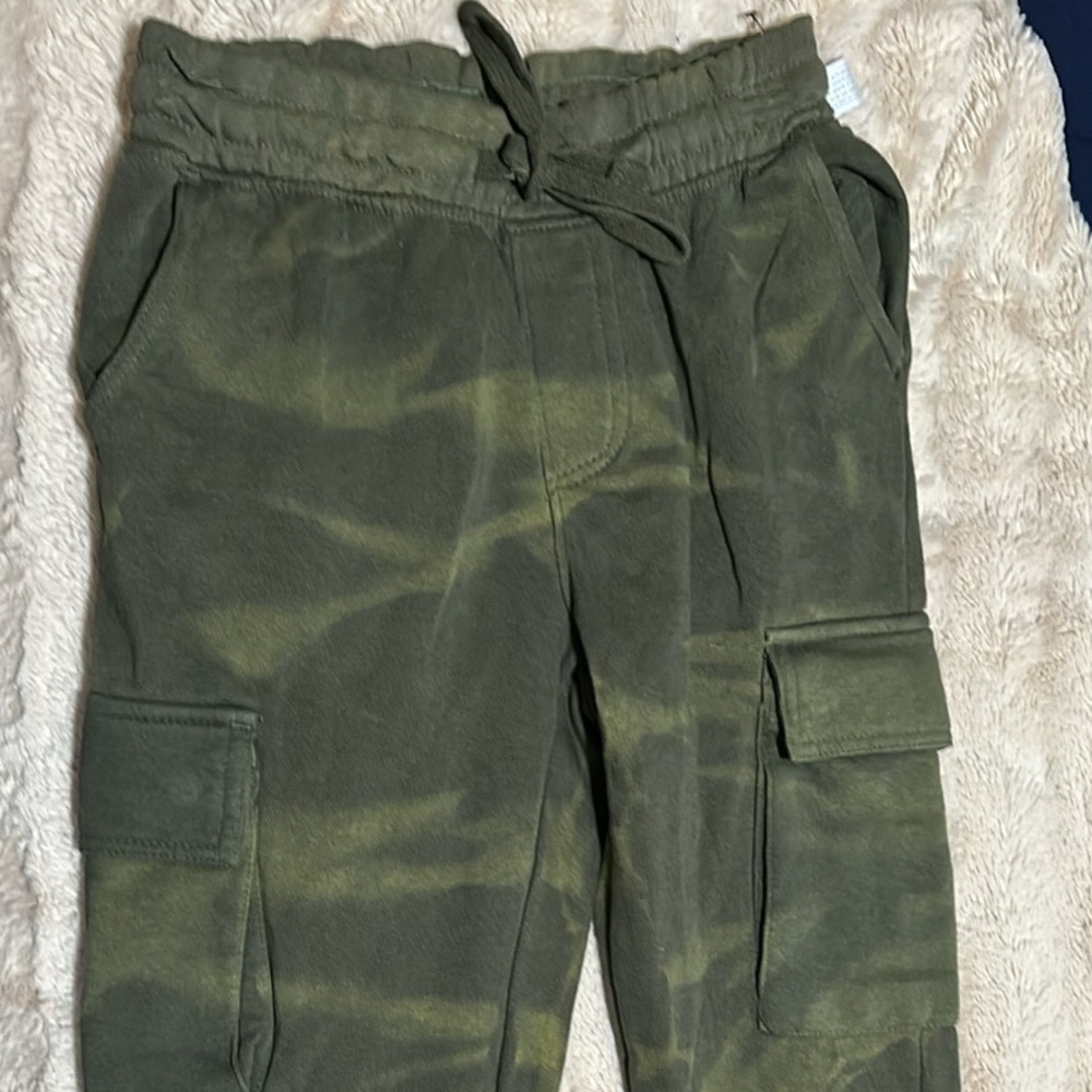 Olive Camouflage Cargo Pants for Men